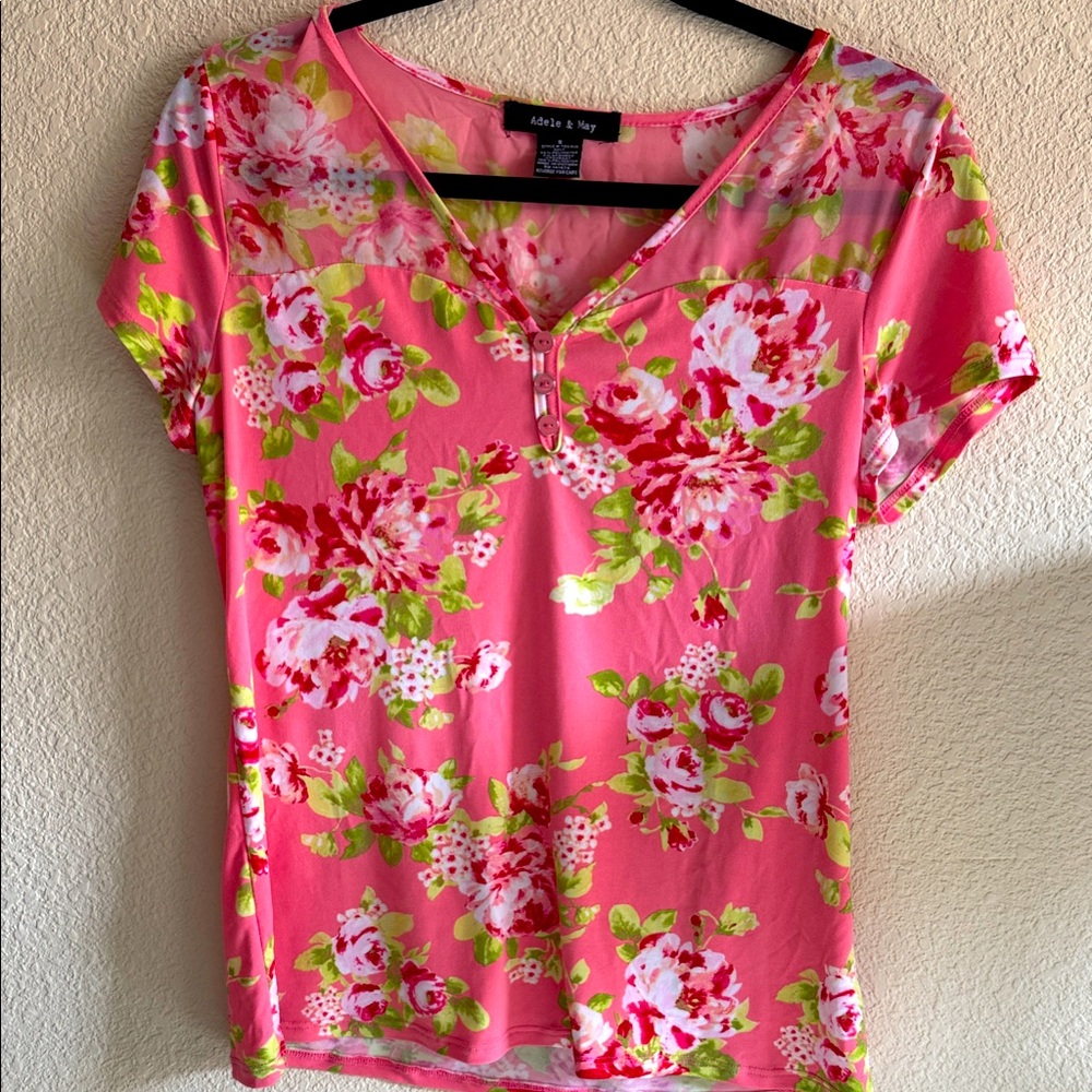 Anna & Ava Floral Pink Short Sleeve Tee